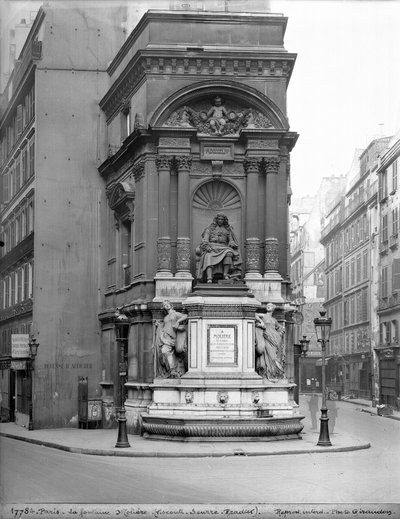 Moliere Fountain by Louis or Ludovico Visconti